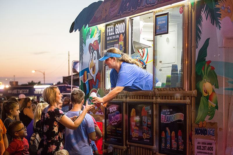 A Kona Ice Stand